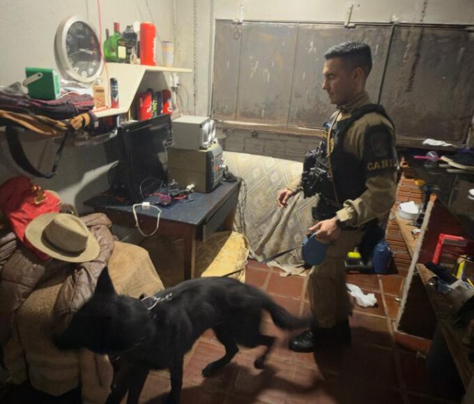 Ação conjunta da Polícia Civil e da Polícia Militar foi realizada na manhã desta sexta-feira (16), com cumprimento de ordens judiciais e apoio de cães farejadores.